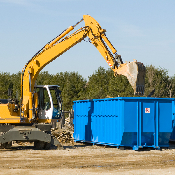 are there any restrictions on where a residential dumpster can be placed in Whiting